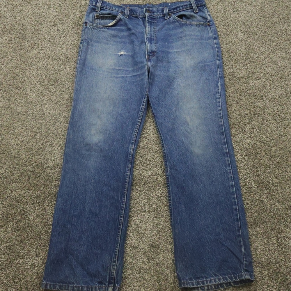 Vintage Levis 513 Jeans Mens 36X28 Orange Tab Made in USA Denim Blue